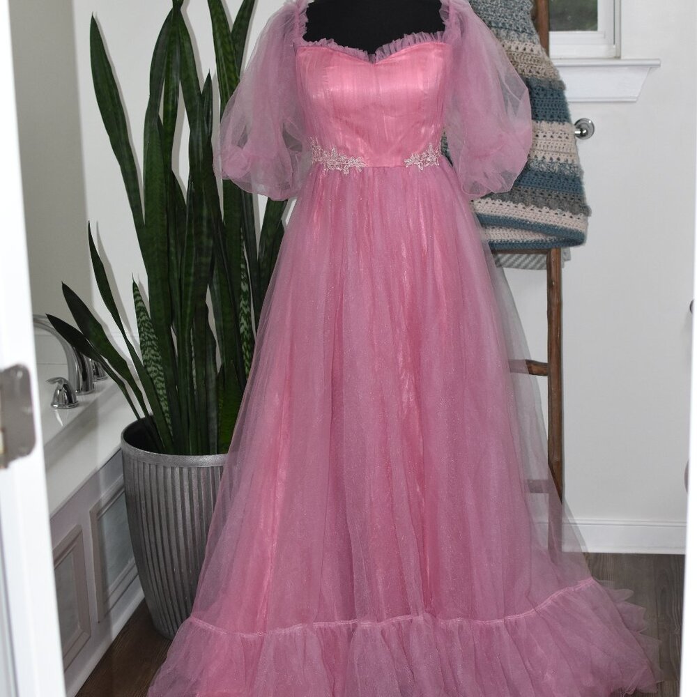 Pink Tulle Gown